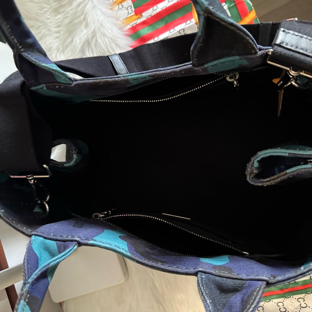 #030 Prada Camouflage Blue and Black and purple  with adjustable strap - Picture 9 of 16